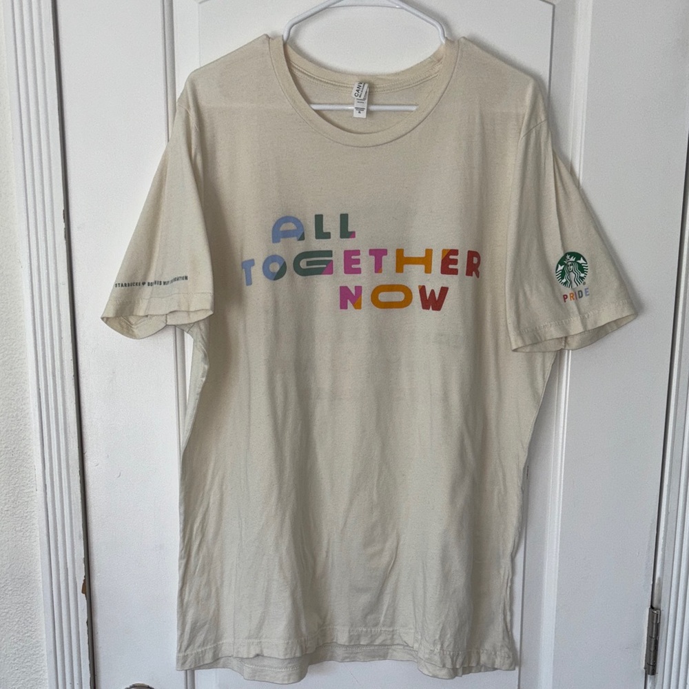 Starbucks Pride born this way tee t shirt XL